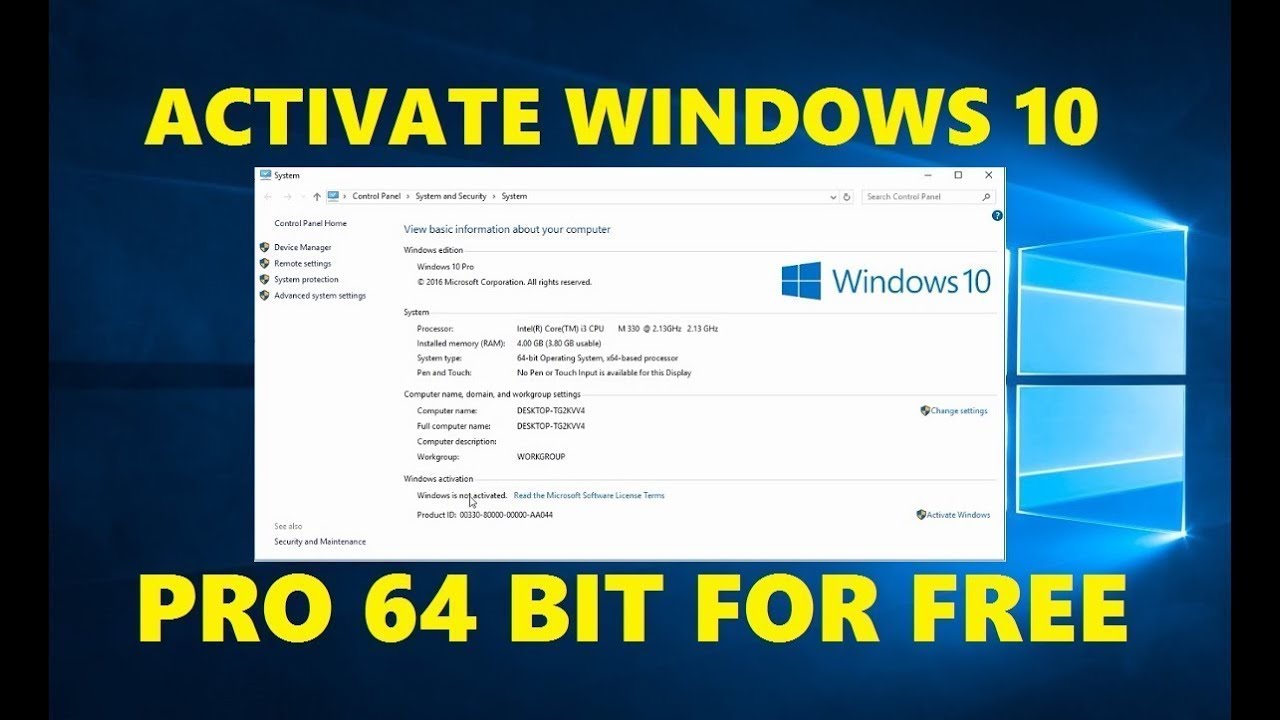 free windows 10 pro download 64 bit